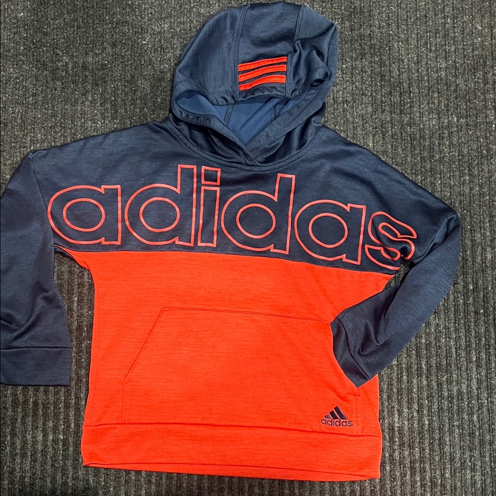 Adidas Kids' Bold Navy and Red Sweatshirt size 8